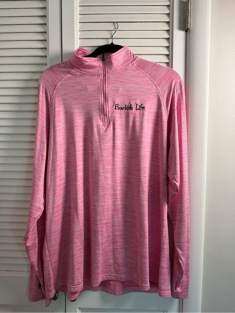 Women's Pink Half-Zip Performance Top